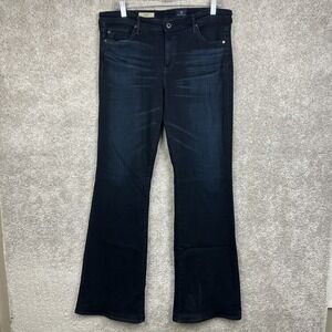 AG Adriano Goldschmied Women's Size 32R The Angel Black Bootcut Jeans Stretch